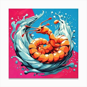 Worm In The Water 2 Canvas Print