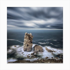 Cloudy Day Square Canvas Print