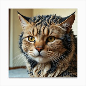 Portrait Of A Cat 9 Canvas Print