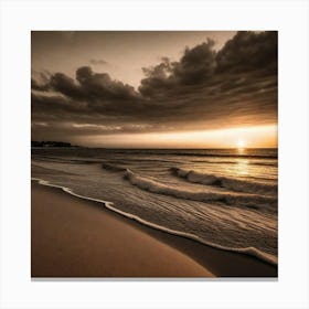 Sunset On The Beach 740 Canvas Print