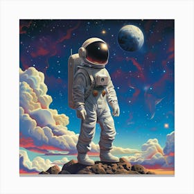 Astronaut In Space 6 Canvas Print