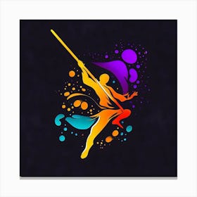 Samurai Warrior - Bo Staff - Wushu - Martial Arts 15 Canvas Print