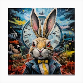 Rabbit In A Suit 1 Canvas Print