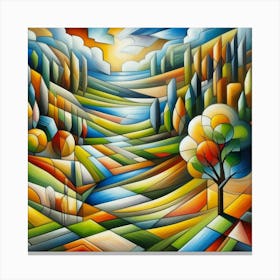 Landscape Painting 6 Canvas Print