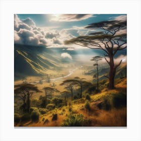 Savannah Landscape Canvas Print