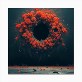 Flower In The Water Canvas Print