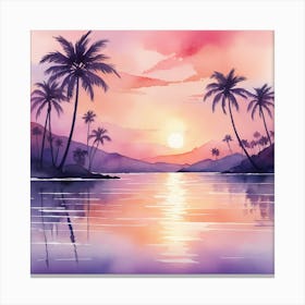 Serene Sunset  Canvas Print