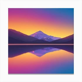 Afterglow revealing the beauty of nature Canvas Print