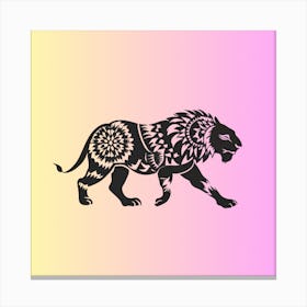 Lion Art Canvas Print