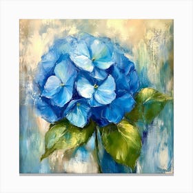 Blue Hydrangea Art 1 Canvas Print