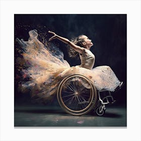 Dancer In A Wheelchair 1 Canvas Print