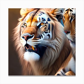 Tiger Couple Canvas Print