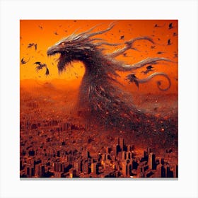 Deadly dragon Canvas Print