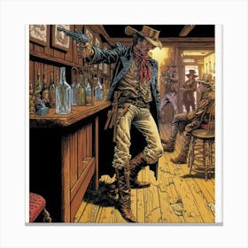 Cowboys And Guns Canvas Print