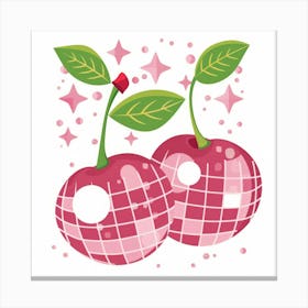 Cherries On A Disc Canvas Print