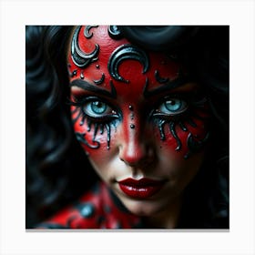 Devilish Beauty Canvas Print