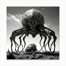 Alien Octopus Canvas Print