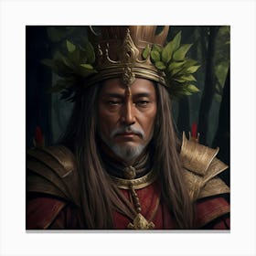 Regal Keeper of the Forest Canvas Print