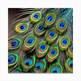 Peacock Feathers Canvas Print