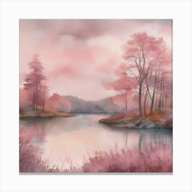 Pinked Fall Canvas Print