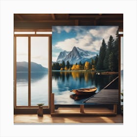 Lake View Canvas Wall Art Canvas Print