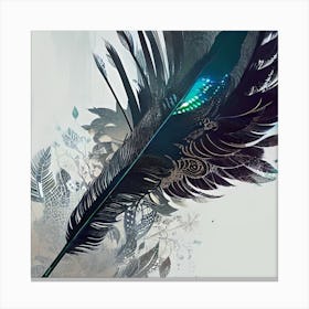 Feather Art Canvas Print