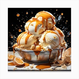 Ice Cream Sundae Canvas Print