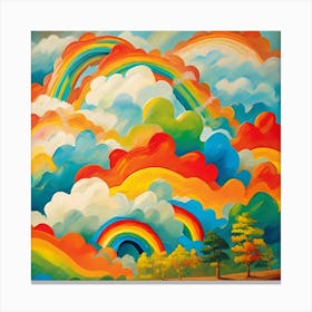 Rainbows In The Sky 1 Canvas Print