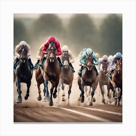 Horse Race 9 Canvas Print