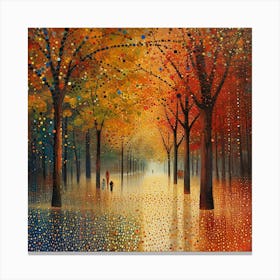 Autumn In The Park Canvas Print