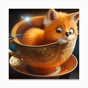 Fox In A Teacup Toile