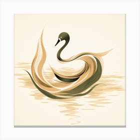 Swan Art Canvas Print