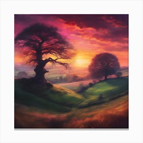 Tranquil Fields of Green Canvas Print