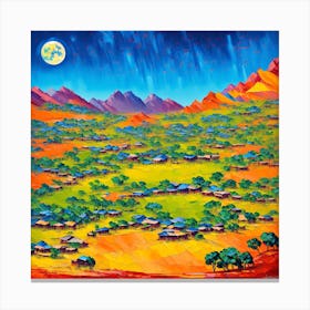 Desert Landscape 1 Canvas Print