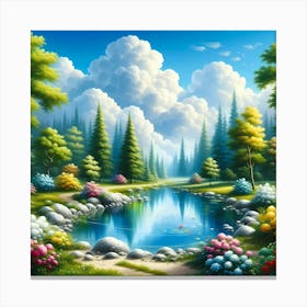 Landscape Painting 39 Canvas Print