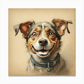 Dog Portrait 3 Canvas Print