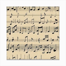 Music Sheet Canvas Print