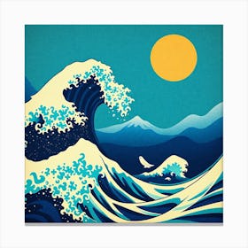 Great Wave Off Kanagawa 11 Canvas Print