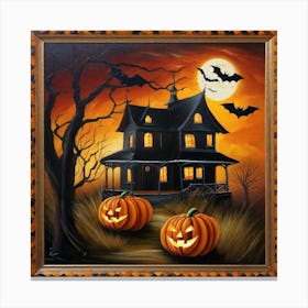 Halloween House Canvas Print