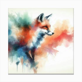 Fox Painting Canvas Print