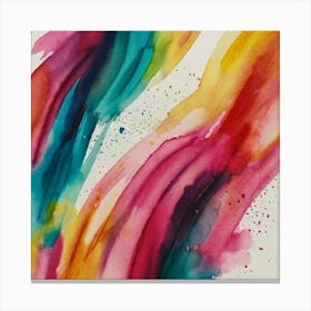 Abstract Watercolor Painting 1 Canvas Print