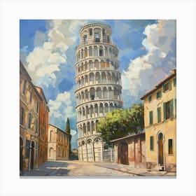 Leaning Tower Of Pisa 3 Canvas Print