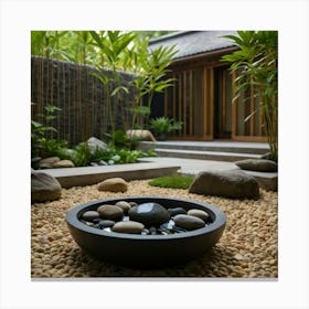 Asian Garden 1 Canvas Print