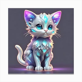 Ice Kitten Canvas Print