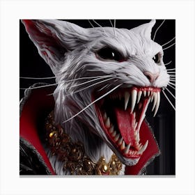 Dracula Cat Canvas Print