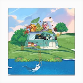 Picnic In The Park Canvas Print