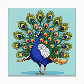 Peacock 10 Canvas Print