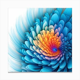 Abstract Flower Canvas Print