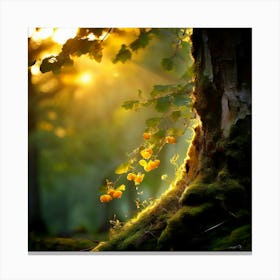 In A Realm Where The Veil Between Earth And Heaven Is At Its Thinnest A Tree Unlike Any Other Canvas Print