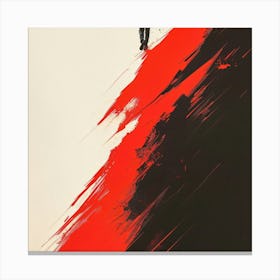 Man In Black And Red Canvas Print